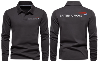 BRITISH AIRWAYS LONG SLEEVE POLO